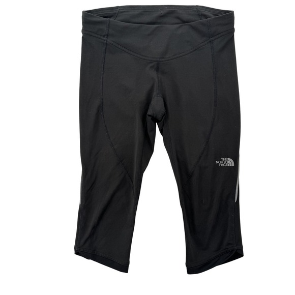 The North Face Pants Womens Small Black Capri Leggings Running Athletic Stretch - Picture 1 of 8